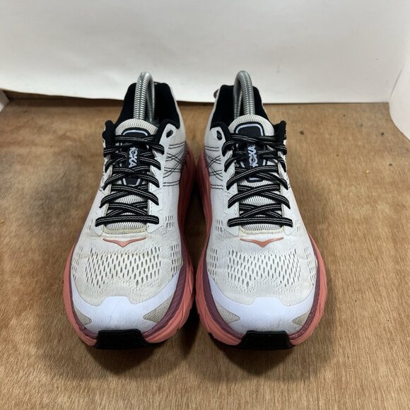 Hoka One One Clifton 6 Women Size 7.5 Running Shoes Pink Sneakers - Picture 2 of 9